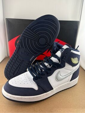 Jordan 1 Retro co.JP 2020 Mid Midnight Navy - 575441-141 size 5.5y pre-owned